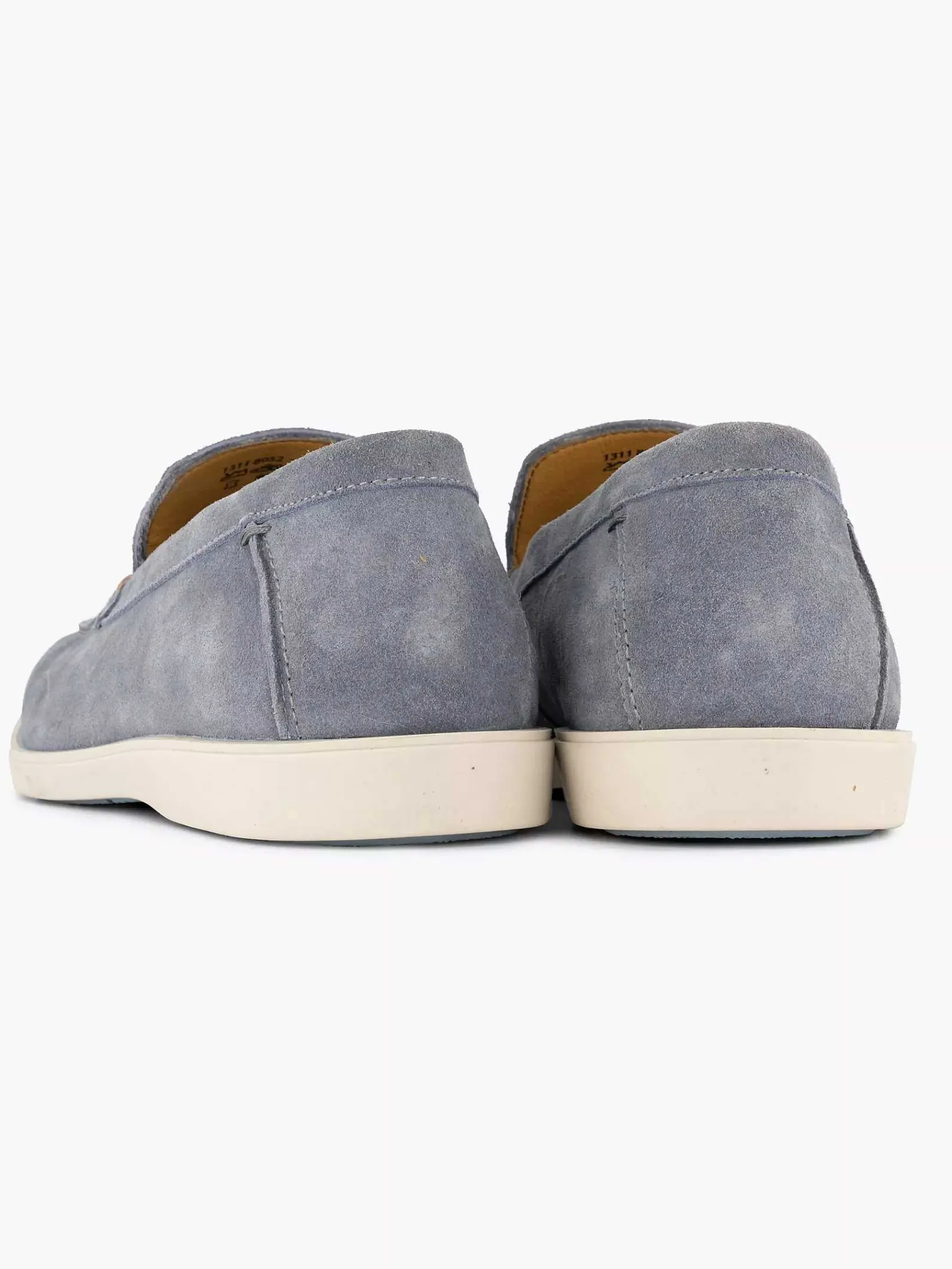 Memphis One Instappers-Blauwe Suede Loafer
