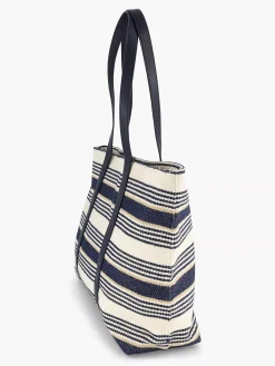 Graceland Online Exclusive Accessoires-Blauw/ Witte Strandtas