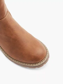 Landrover Enkellaarzen & Boots-Bruine Enkelboot Gevoerd