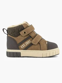 Vty Jongensschoenen-Bruine Hoge Sneaker