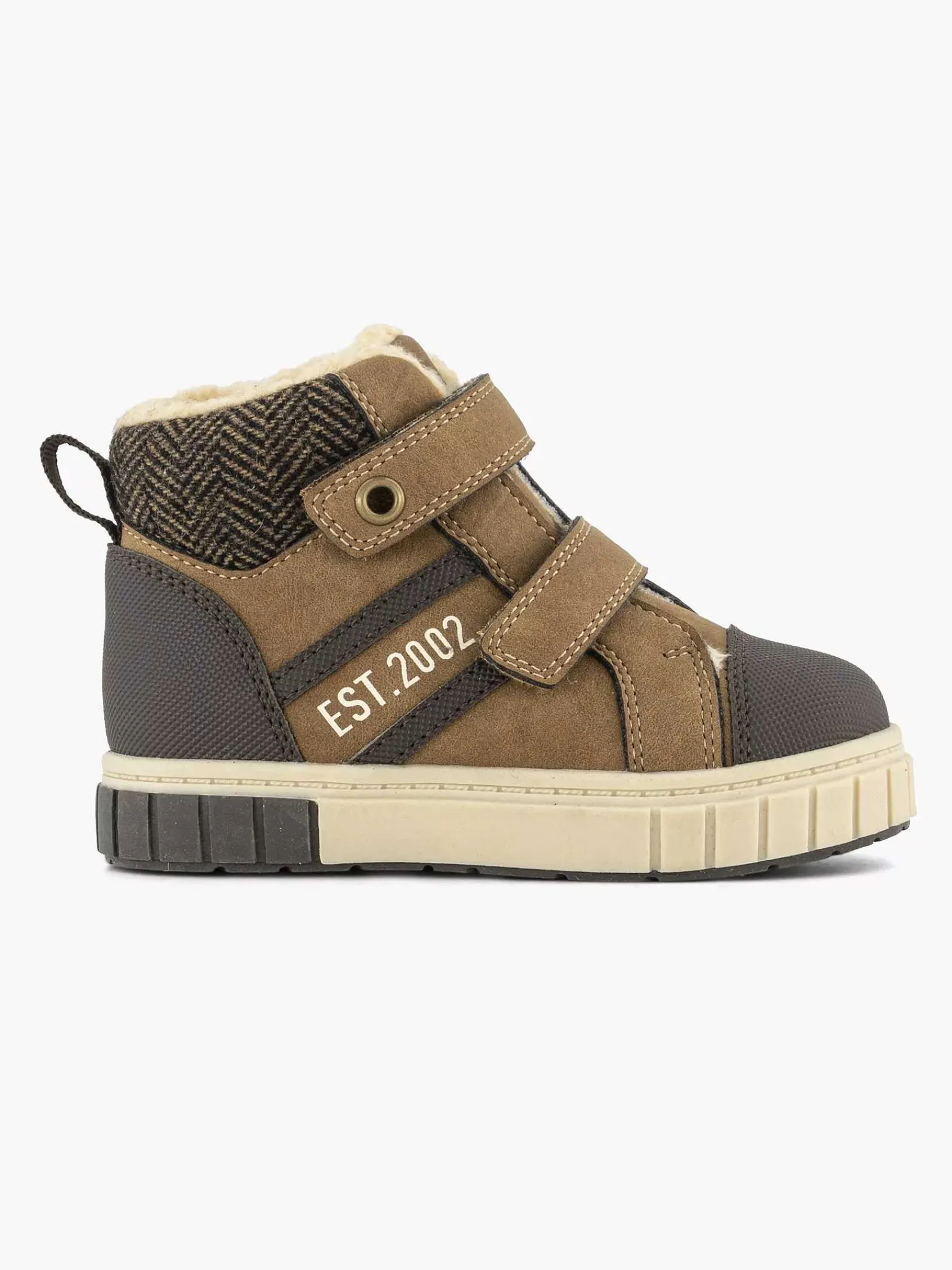 Vty Jongensschoenen-Bruine Hoge Sneaker