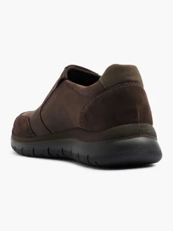 Gallus Geklede Schoenen-Bruine Leren Instapper