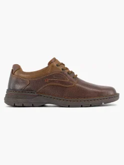 Gallus Geklede Schoenen-Bruine Leren Veterschoen