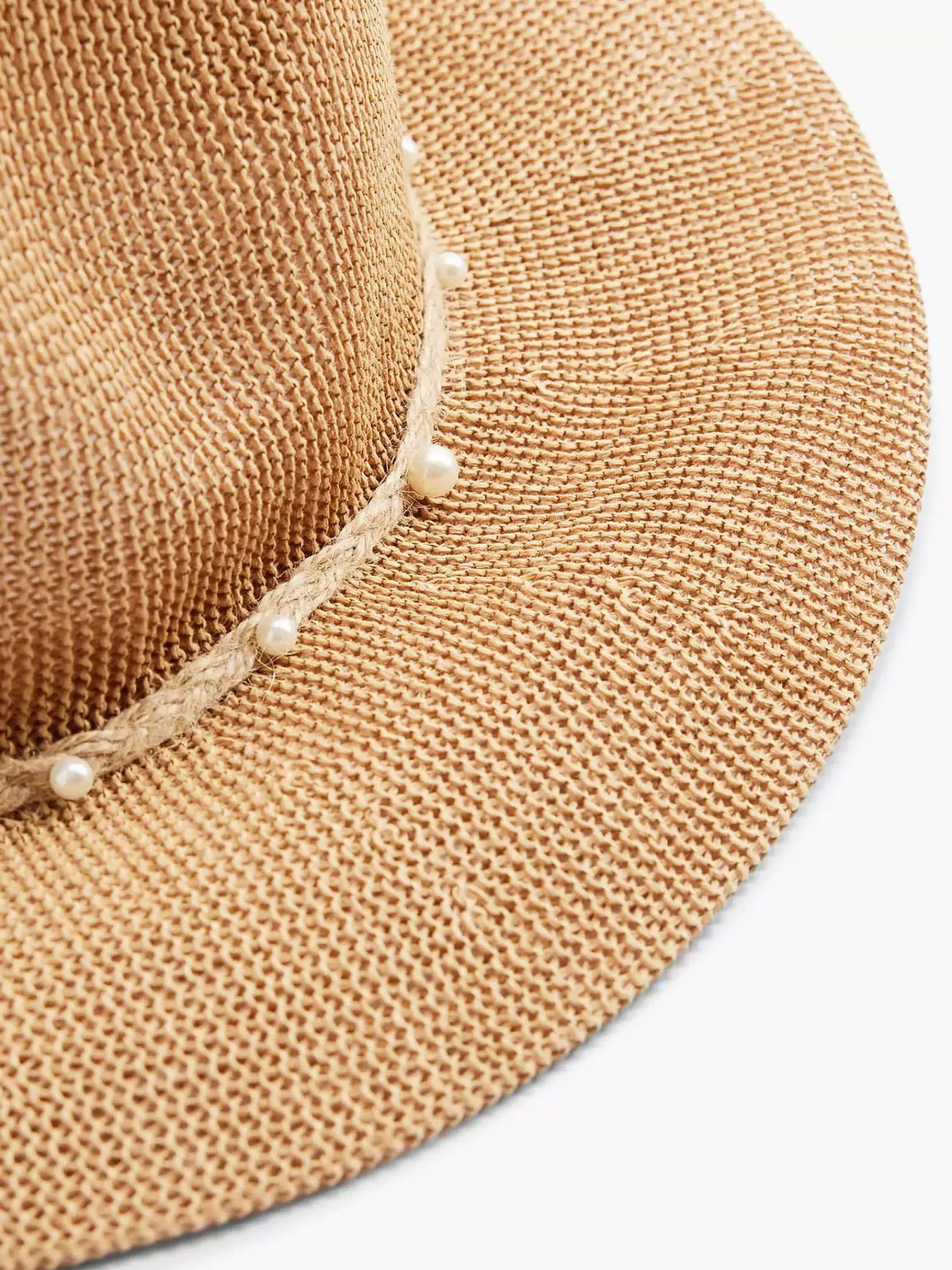 Graceland Online Exclusive Accessoires-Bruine Rieten Strandhoed