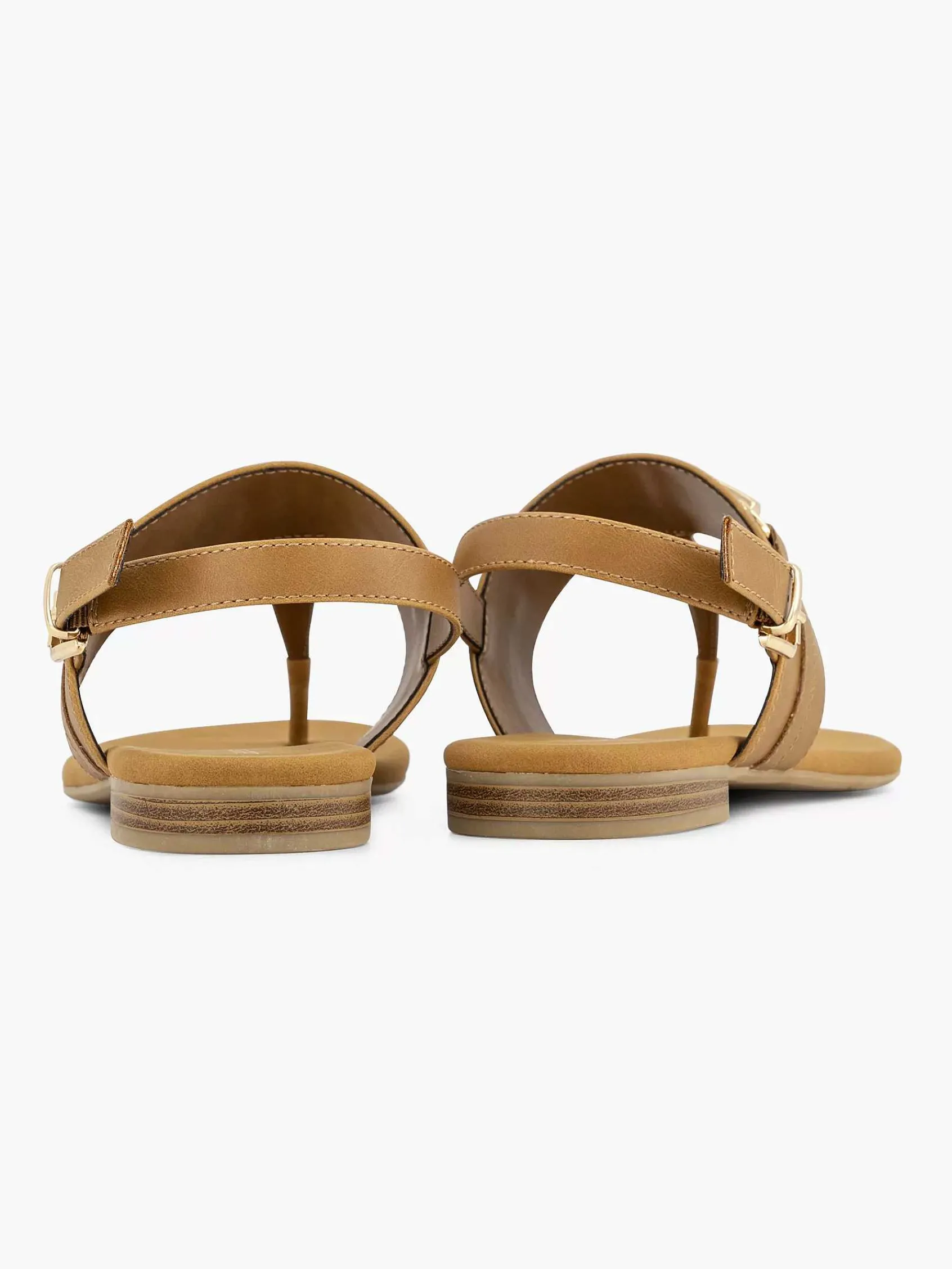 Graceland Sandalen-Bruine Sandaal Sierketting