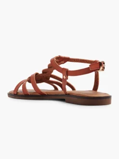 Graceland Sandalen-Bruine Sandalen Gevlochten
