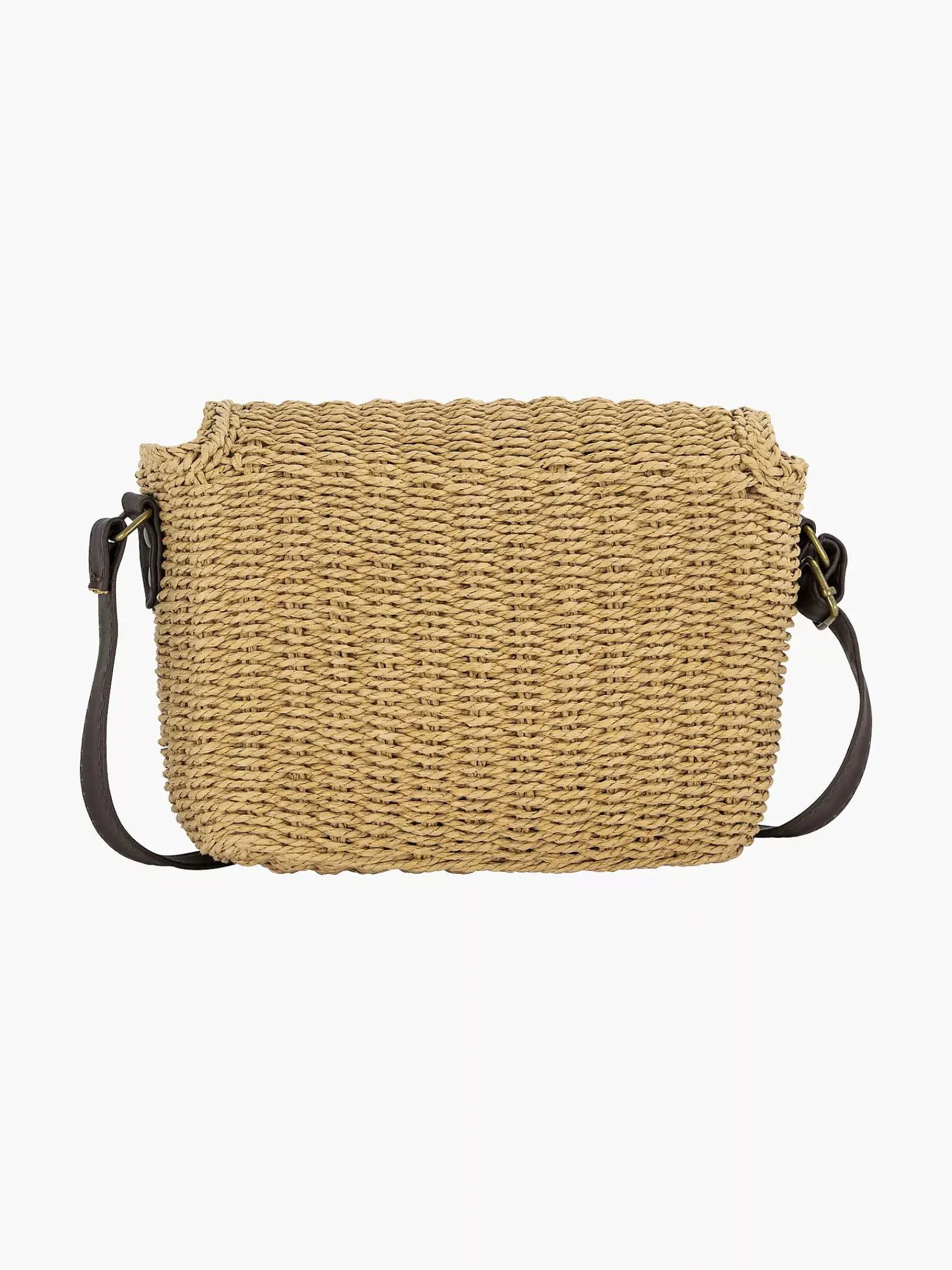Graceland Online Exclusive Accessoires-Bruine Schoudertas Riet