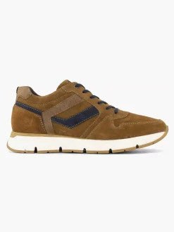 Gallus Sneakers-Bruine Suede Sneaker