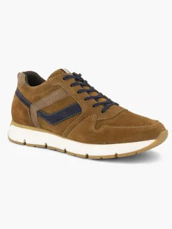 Gallus Sneakers-Bruine Suede Sneaker