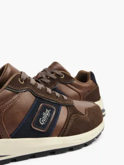 Gallus Sneakers-Bruine Suede Sneaker
