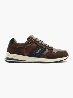 Gallus Sneakers-Bruine Suede Sneaker