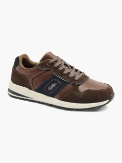 Gallus Sneakers-Bruine Suede Sneaker