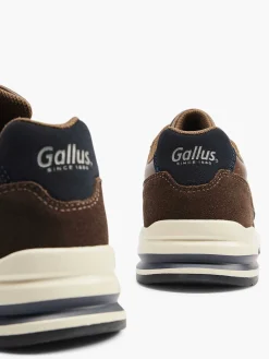 Gallus Sneakers-Bruine Suede Sneaker