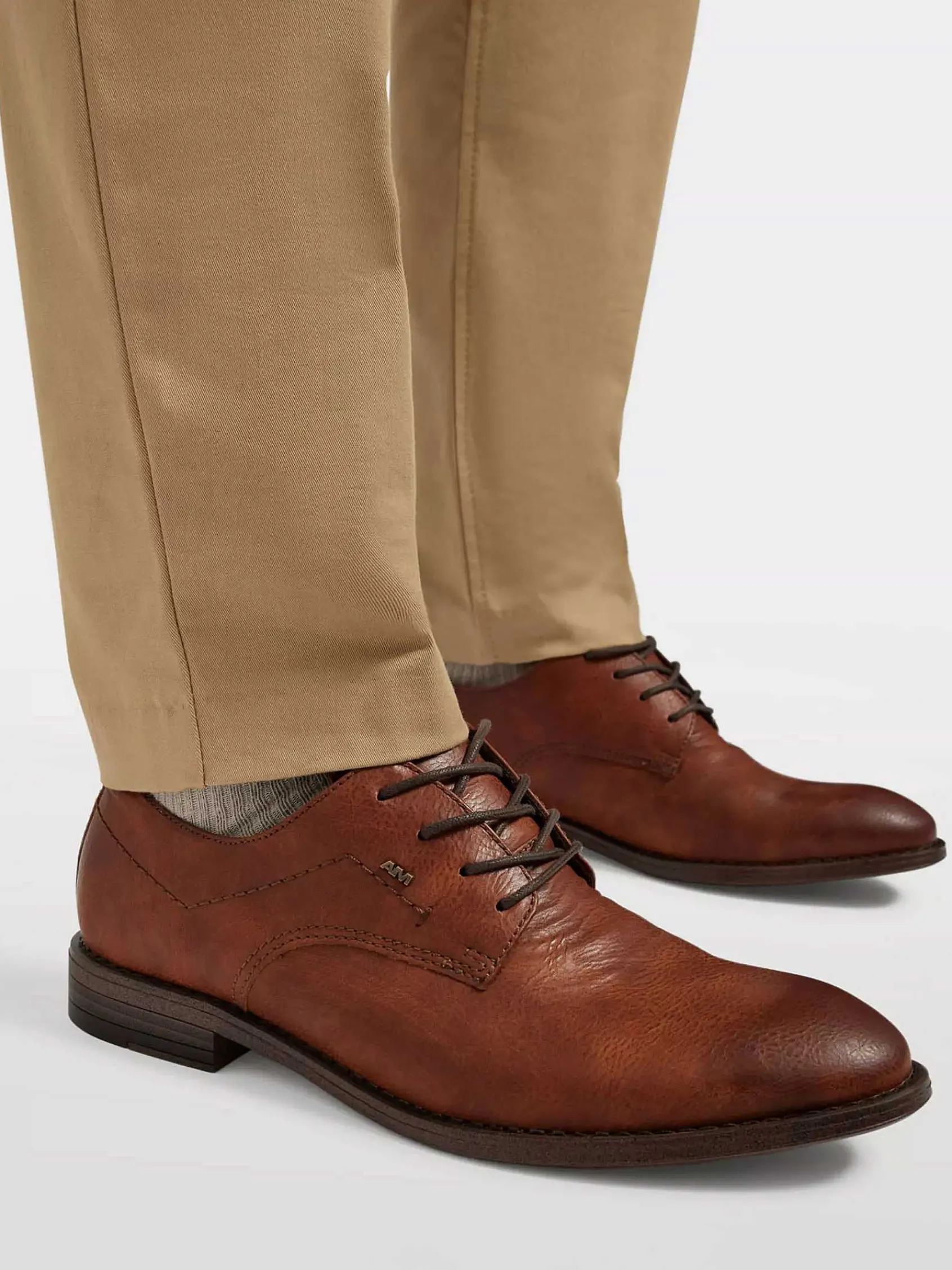 AM SHOE Geklede Schoenen-Bruine Veterschoen