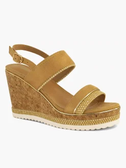 Graceland Sandalen-Camel Sandalette
