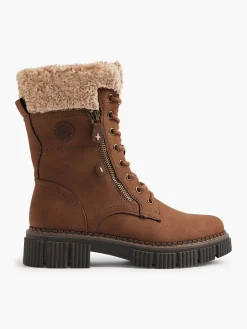 Easy Street Enkellaarzen & Boots-Camel Veterboot