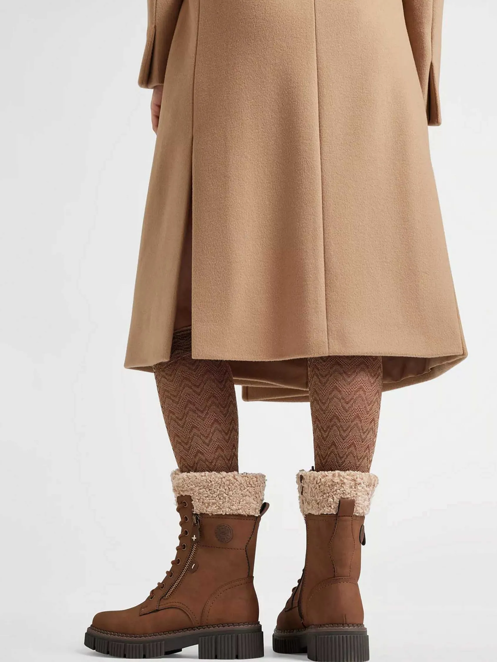 Easy Street Enkellaarzen & Boots-Camel Veterboot