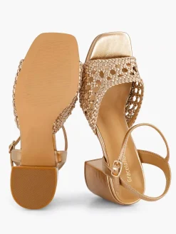 Graceland Sandalen-Champagne Sandalette