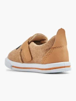 Bobbi-Shoes Jongensschoenen-Cognac Canvas Instapper Beer