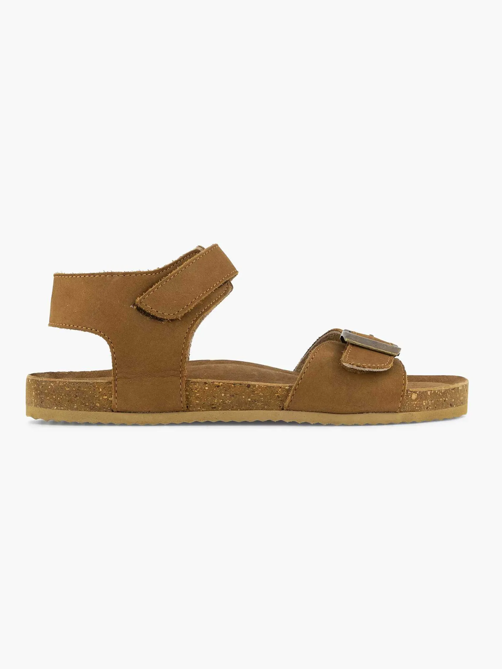 Vty Jongensschoenen-Cognac Leren Sandaal