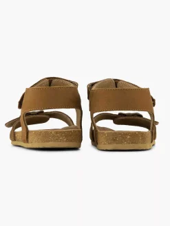 Vty Jongensschoenen-Cognac Leren Sandaal