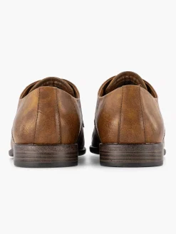 AM SHOE Geklede Schoenen-Cognac Veterschoen