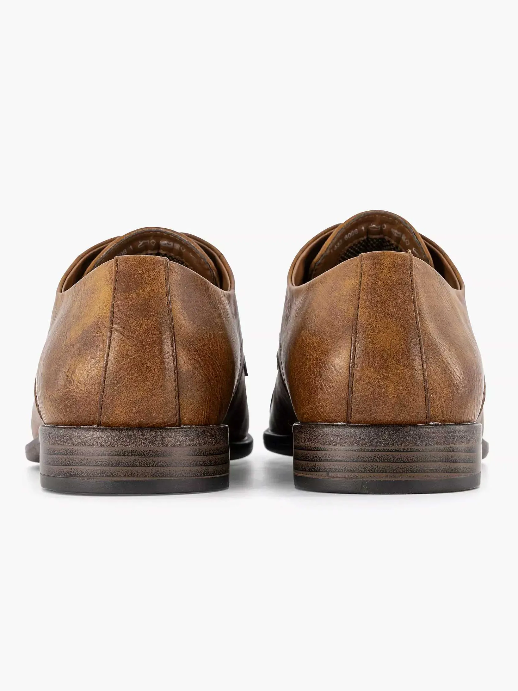 AM SHOE Geklede Schoenen-Cognac Veterschoen
