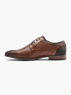 AM SHOE Geklede Schoenen-Cognac Veterschoen