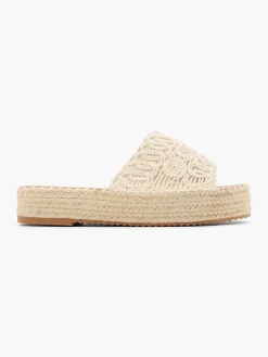 Graceland Slippers-Creme Platform Slipper