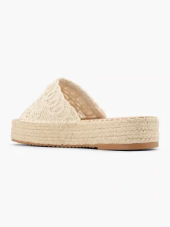 Graceland Slippers-Creme Platform Slipper