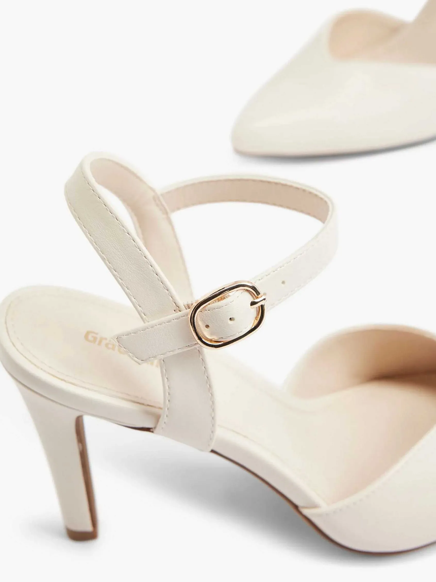 Graceland Hoge Hakken-Creme Pump