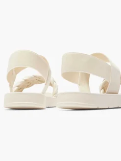 Graceland Sandalen-Creme Sandaal Gevlochten