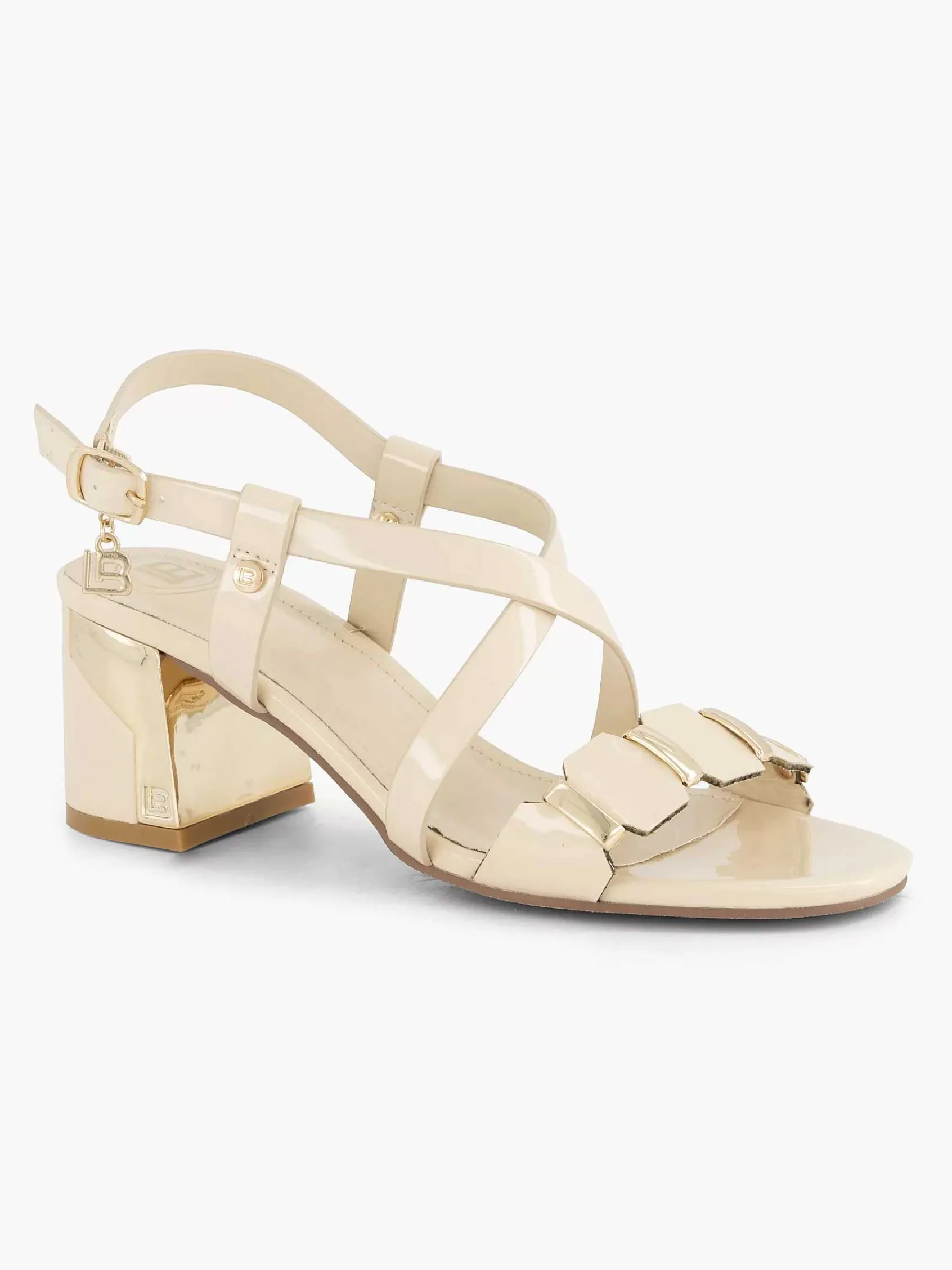 Laura Biagiotti Sandalen-Creme Sandalette