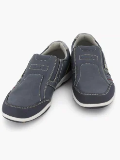 Easy Street Instappers-Donkerblauwe Comfort Instapper