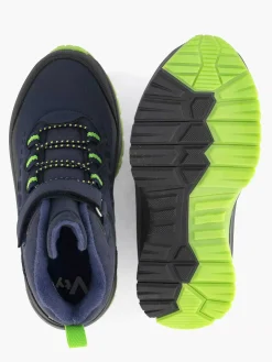 Landrover Jongensschoenen-Donkerblauwe Hoge Sneaker