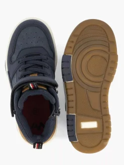 Vty Jongensschoenen-Donkerblauwe Hoge Sneaker