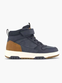 Vty Jongensschoenen-Donkerblauwe Hoge Sneaker