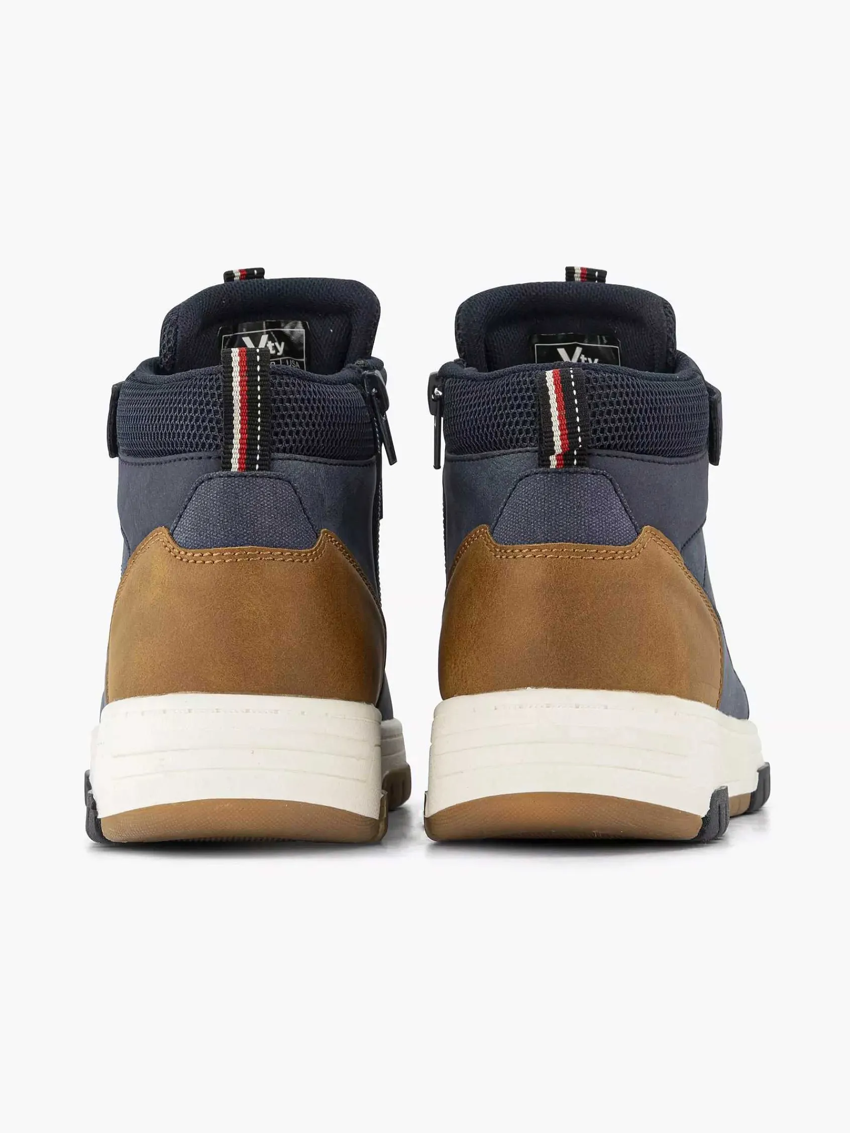 Vty Jongensschoenen-Donkerblauwe Hoge Sneaker
