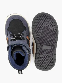 Vty Jongensschoenen-Donkerblauwe Hoge Sneaker