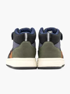 Vty Jongensschoenen-Donkerblauwe Hoge Sneaker