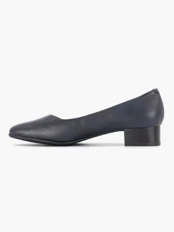 Medicus Comfort Schoenen-Donkerblauwe Leren Comfort Pump