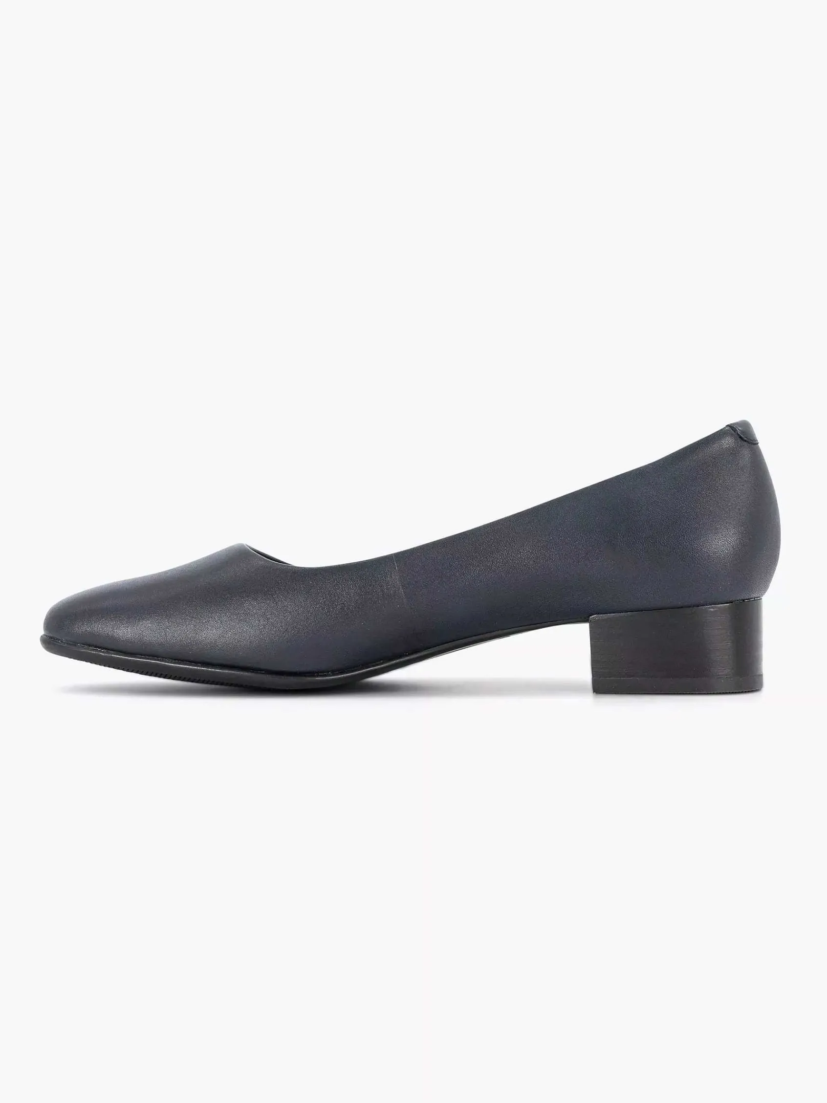 Medicus Comfort Schoenen-Donkerblauwe Leren Comfort Pump