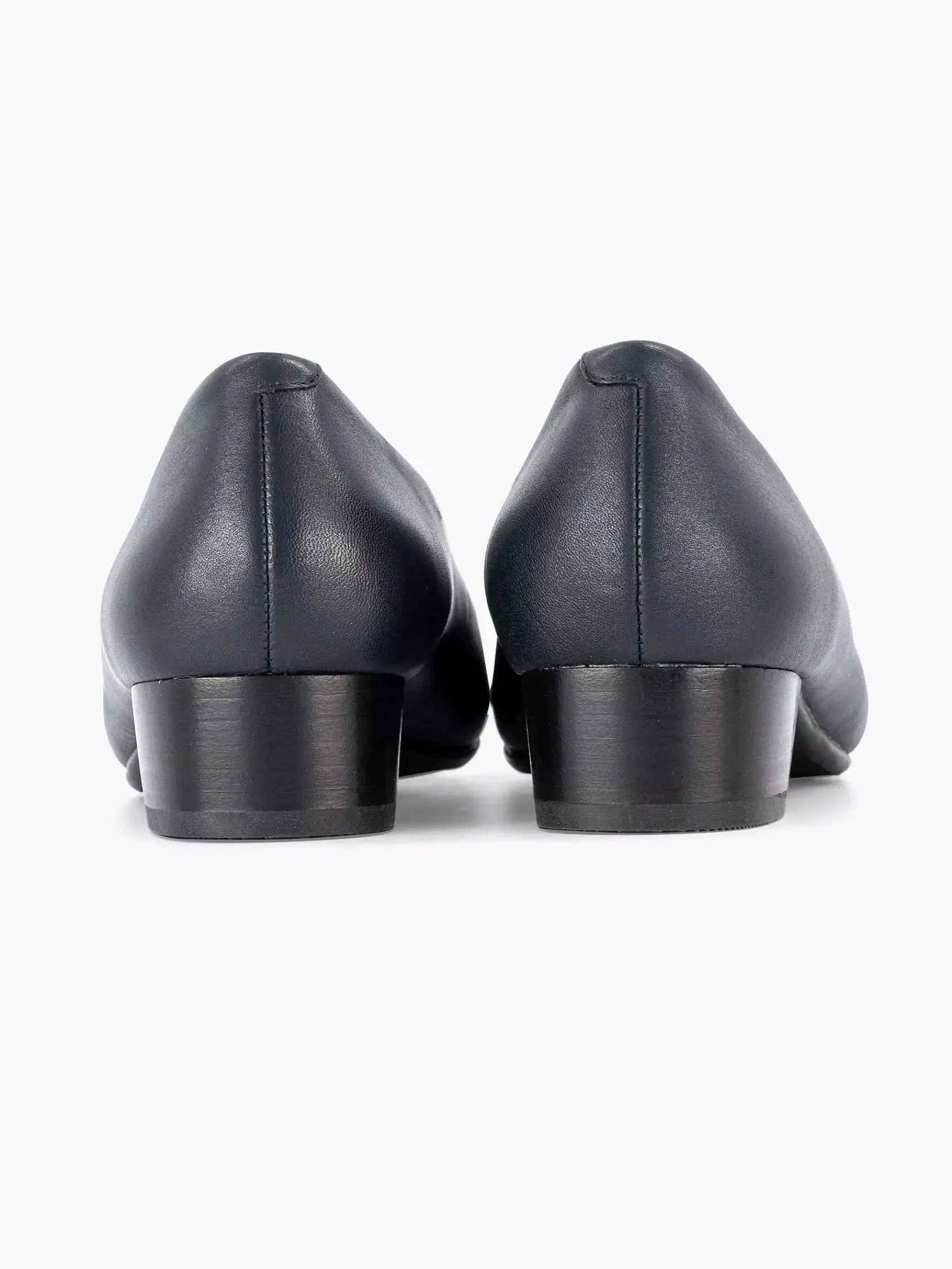 Medicus Comfort Schoenen-Donkerblauwe Leren Comfort Pump
