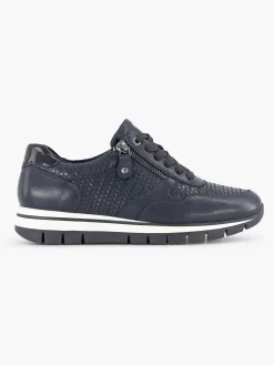 Medicus Sneakers-Donkerblauwe Leren Comfort Sneaker