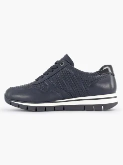 Medicus Sneakers-Donkerblauwe Leren Comfort Sneaker