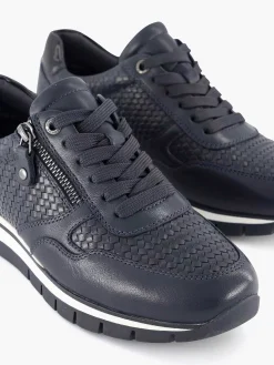 Medicus Sneakers-Donkerblauwe Leren Comfort Sneaker