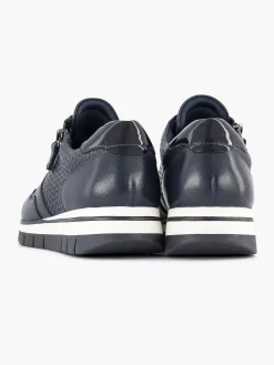 Medicus Sneakers-Donkerblauwe Leren Comfort Sneaker