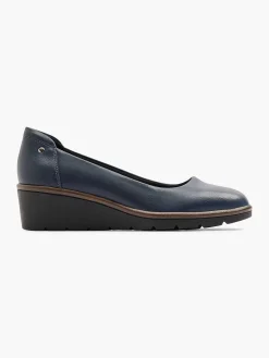 Graceland Pumps-Donkerblauwe Pump Sleehak