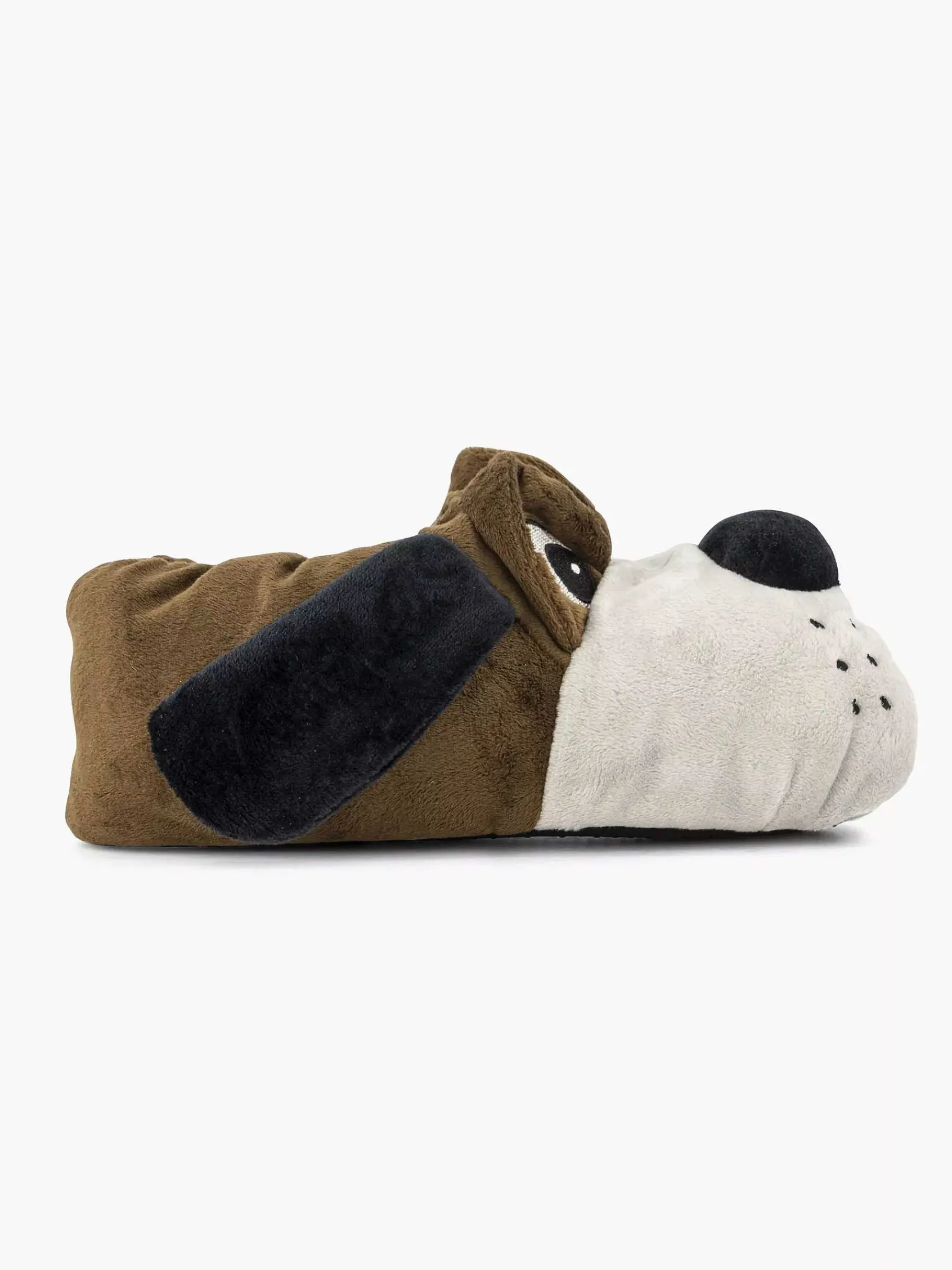 Vty Jongensschoenen-Donkerbruine Pantoffel Hond