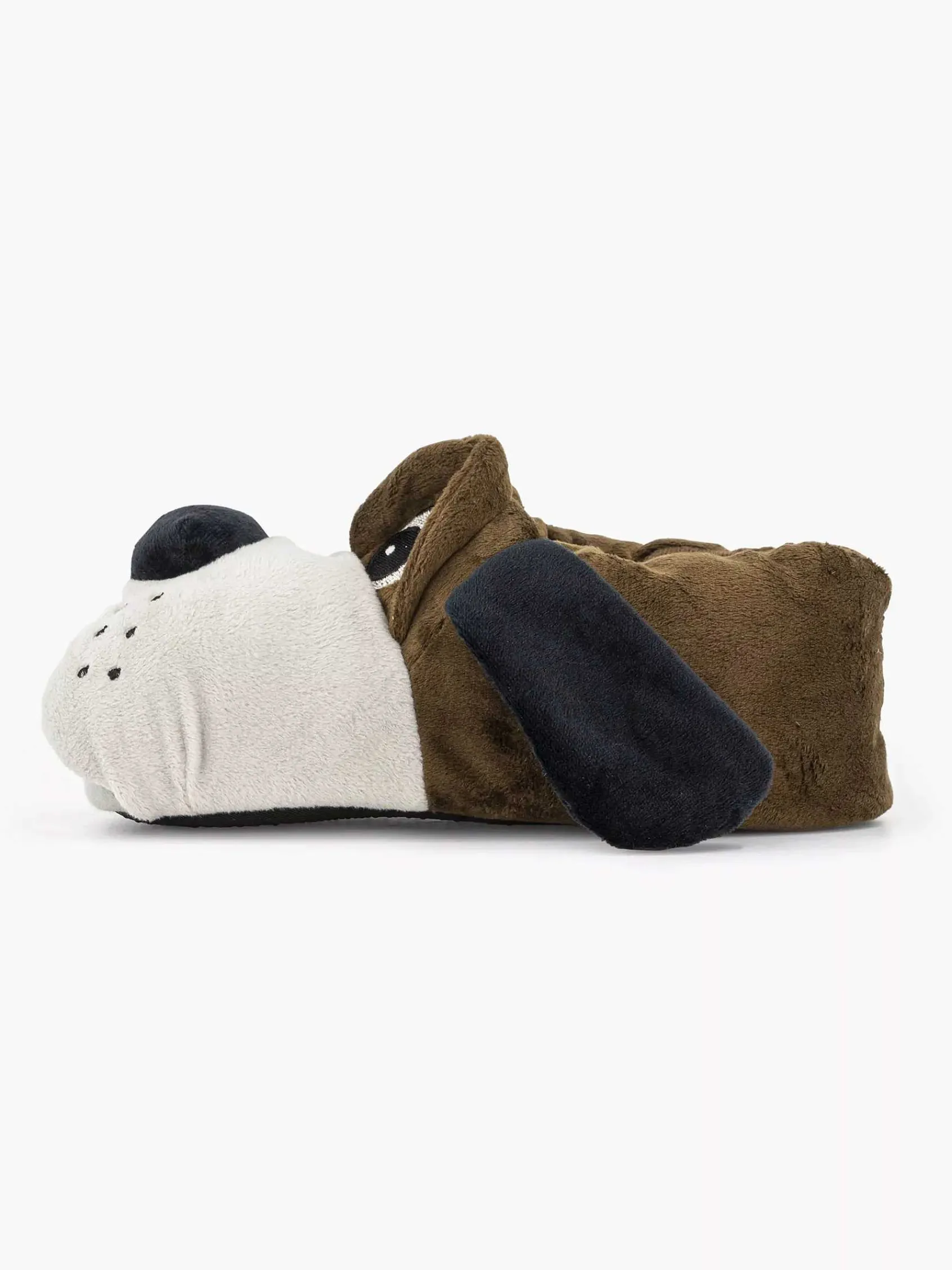 Vty Jongensschoenen-Donkerbruine Pantoffel Hond
